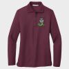 Ladies Silk Touch™ Long Sleeve Polo Thumbnail