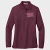 Ladies Silk Touch™ Long Sleeve Polo Thumbnail