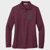 Ladies Silk Touch™ Long Sleeve Polo Thumbnail