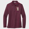 Ladies Silk Touch™ Long Sleeve Polo Thumbnail