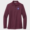 Ladies Silk Touch™ Long Sleeve Polo Thumbnail