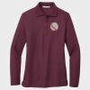 Ladies Silk Touch™ Long Sleeve Polo Thumbnail