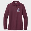 Ladies Silk Touch™ Long Sleeve Polo Thumbnail