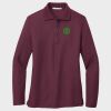 Ladies Silk Touch™ Long Sleeve Polo Thumbnail