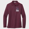 Ladies Silk Touch™ Long Sleeve Polo Thumbnail