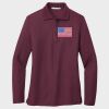 Ladies Silk Touch™ Long Sleeve Polo Thumbnail