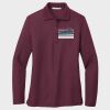 Ladies Silk Touch™ Long Sleeve Polo Thumbnail