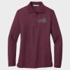 Ladies Silk Touch™ Long Sleeve Polo Thumbnail