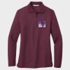 Ladies Silk Touch™ Long Sleeve Polo Thumbnail