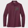 Ladies Silk Touch™ Long Sleeve Polo Thumbnail
