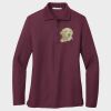 Ladies Silk Touch™ Long Sleeve Polo Thumbnail