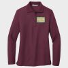 Ladies Silk Touch™ Long Sleeve Polo Thumbnail