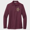 Ladies Silk Touch™ Long Sleeve Polo Thumbnail