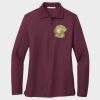 Ladies Silk Touch™ Long Sleeve Polo Thumbnail