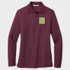Ladies Silk Touch™ Long Sleeve Polo Thumbnail