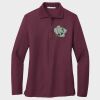 Ladies Silk Touch™ Long Sleeve Polo Thumbnail