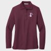 Ladies Silk Touch™ Long Sleeve Polo Thumbnail