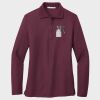 Ladies Silk Touch™ Long Sleeve Polo Thumbnail