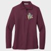 Ladies Silk Touch™ Long Sleeve Polo Thumbnail