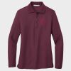 Ladies Silk Touch™ Long Sleeve Polo Thumbnail