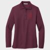 Ladies Silk Touch™ Long Sleeve Polo Thumbnail