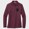 Ladies Silk Touch™ Long Sleeve Polo Thumbnail