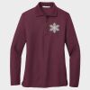 Ladies Silk Touch™ Long Sleeve Polo Thumbnail