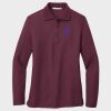 Ladies Silk Touch™ Long Sleeve Polo Thumbnail
