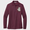 Ladies Silk Touch™ Long Sleeve Polo Thumbnail