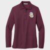 Ladies Silk Touch™ Long Sleeve Polo Thumbnail