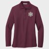 Ladies Silk Touch™ Long Sleeve Polo Thumbnail