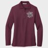 Ladies Silk Touch™ Long Sleeve Polo Thumbnail