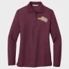 Ladies Silk Touch™ Long Sleeve Polo Thumbnail