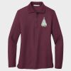 Ladies Silk Touch™ Long Sleeve Polo Thumbnail