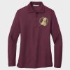 Ladies Silk Touch™ Long Sleeve Polo Thumbnail