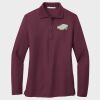 Ladies Silk Touch™ Long Sleeve Polo Thumbnail