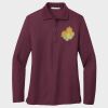Ladies Silk Touch™ Long Sleeve Polo Thumbnail