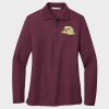 Ladies Silk Touch™ Long Sleeve Polo Thumbnail