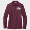 Ladies Silk Touch™ Long Sleeve Polo Thumbnail