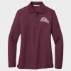 Ladies Silk Touch™ Long Sleeve Polo Thumbnail