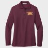 Ladies Silk Touch™ Long Sleeve Polo Thumbnail