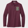Ladies Silk Touch™ Long Sleeve Polo Thumbnail