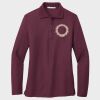 Ladies Silk Touch™ Long Sleeve Polo Thumbnail