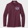 Ladies Silk Touch™ Long Sleeve Polo Thumbnail