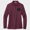 Ladies Silk Touch™ Long Sleeve Polo Thumbnail
