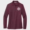 Ladies Silk Touch™ Long Sleeve Polo Thumbnail
