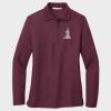 Ladies Silk Touch™ Long Sleeve Polo Thumbnail