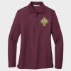 Ladies Silk Touch™ Long Sleeve Polo Thumbnail