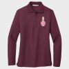 Ladies Silk Touch™ Long Sleeve Polo Thumbnail