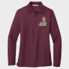 Ladies Silk Touch™ Long Sleeve Polo Thumbnail